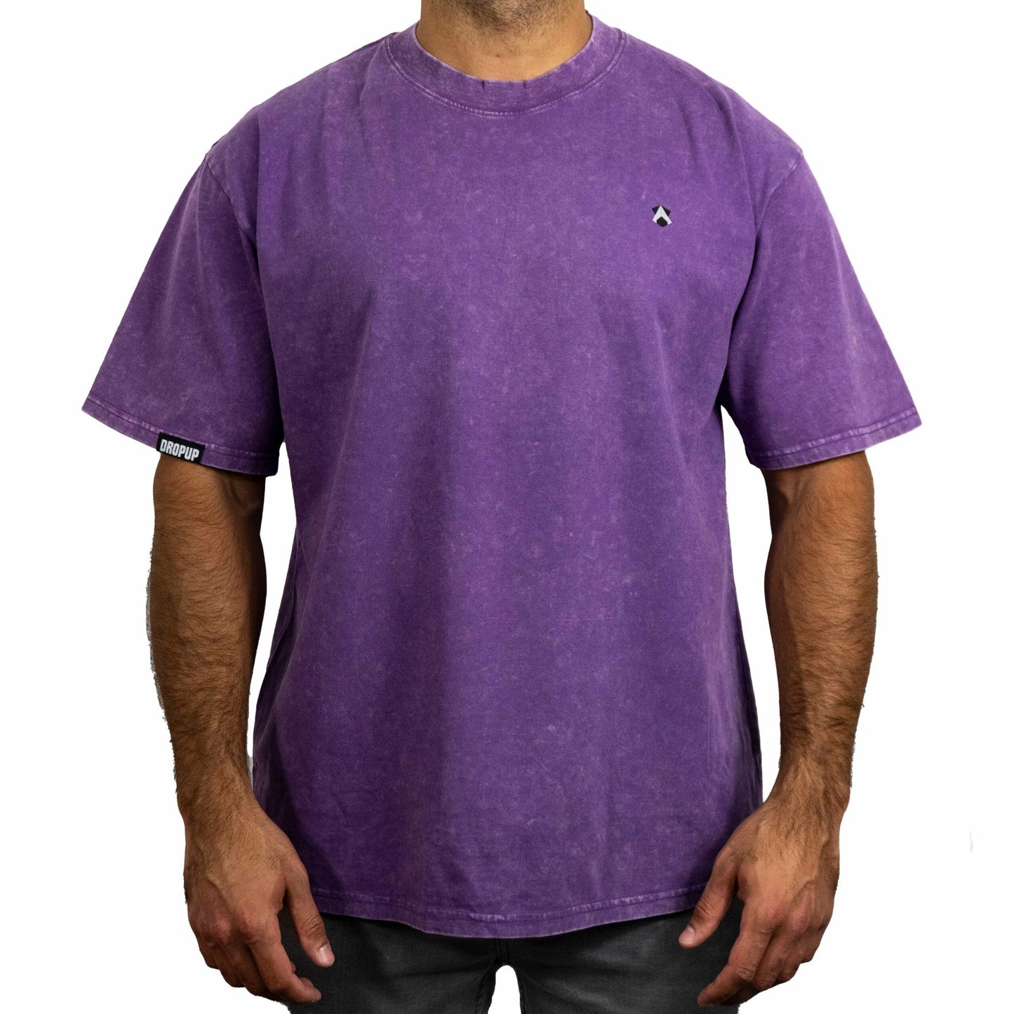 Kurzarm Lila T-Shirt | T-Shirt Vintage Lila | DropUP