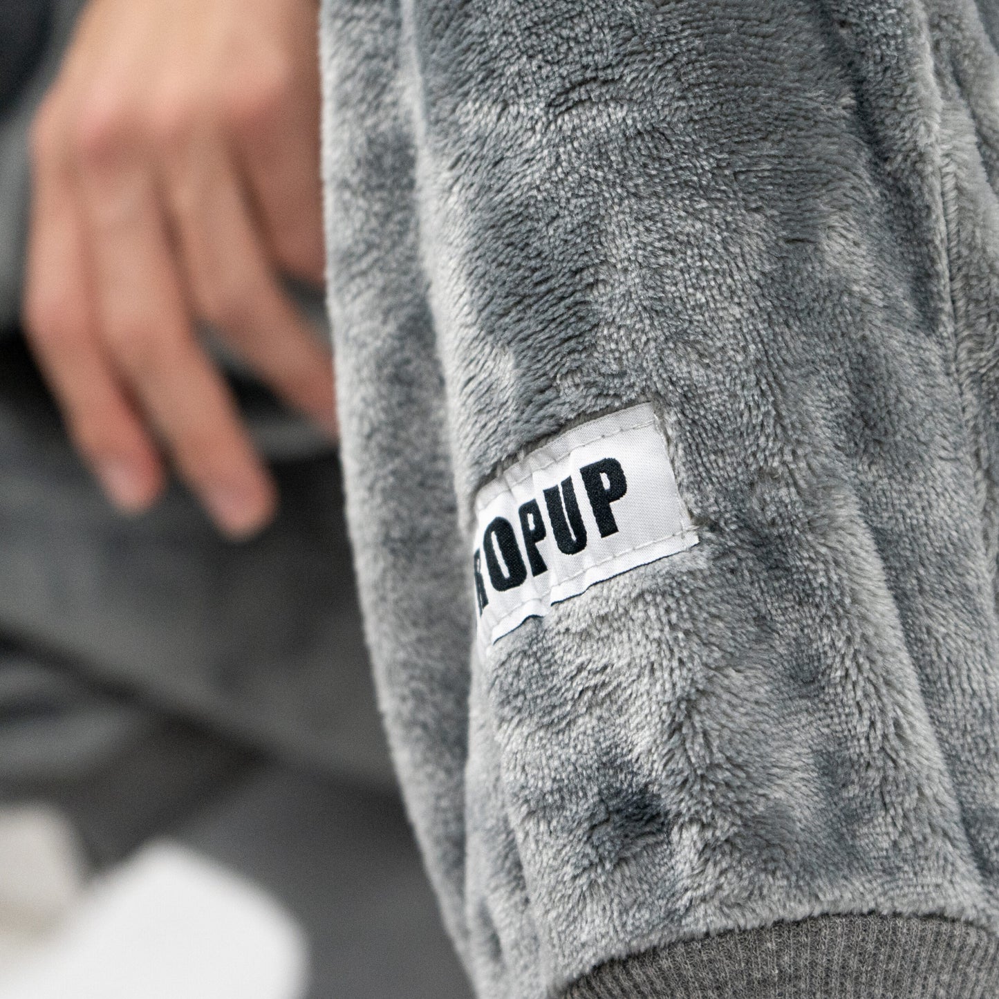 Herren Plüsch-Jogginghosen | Plüsch-Jogger Grau | DropUP