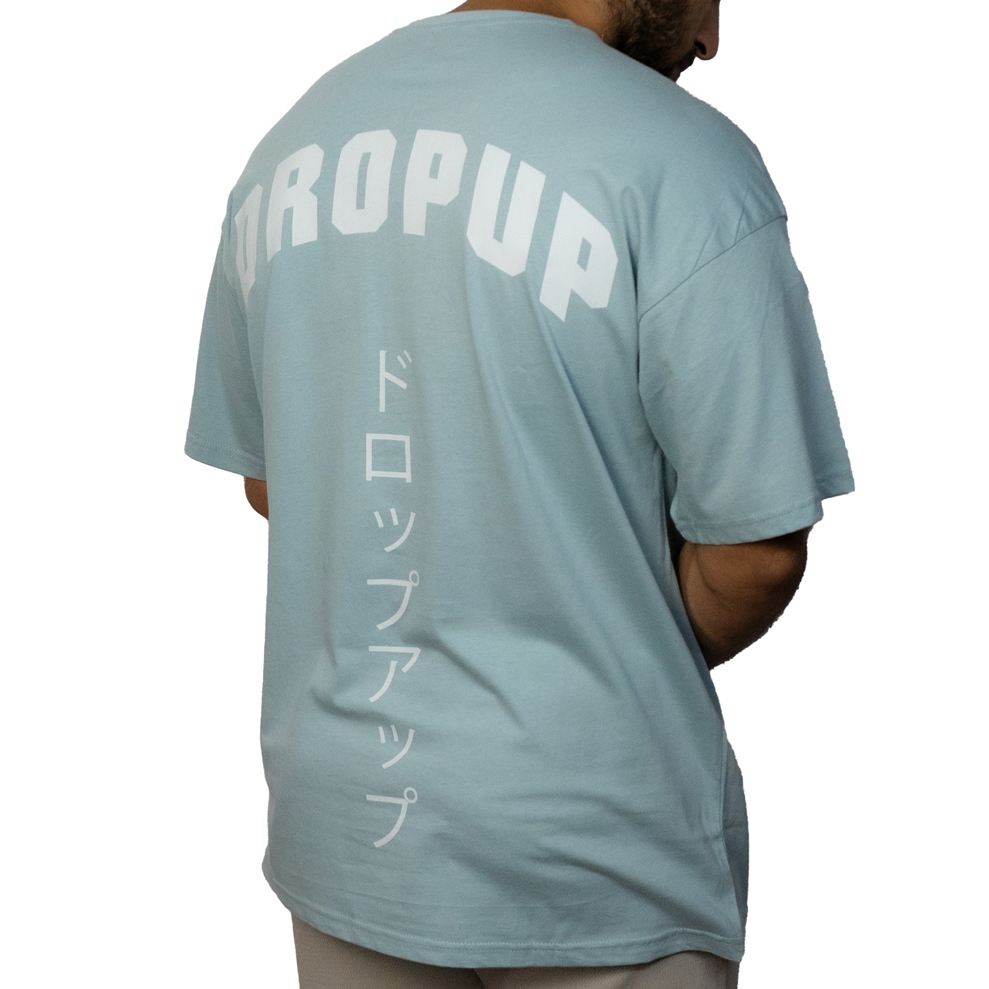 Leichte blaue Grafik-T-Shirts | Akira Oversize T-Shirt | DropUP